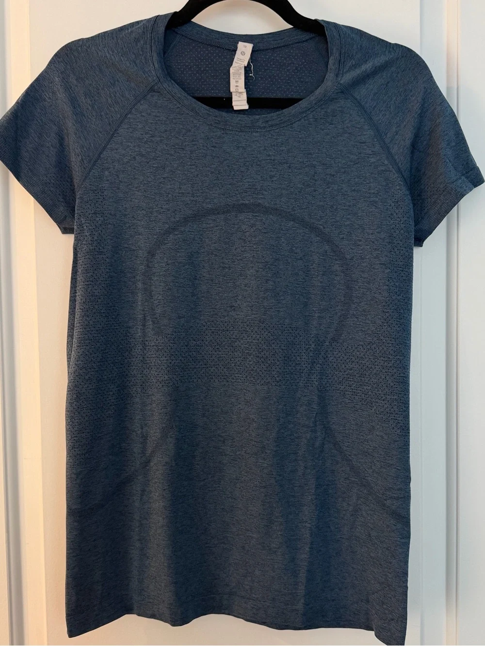 lululemon short sleeve swiftly tech crew in navy blue